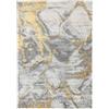RugVista Antonie, Tappeto, Moderni, 160 x 230 cm, Rettangolare, Pelo medio, Soggiorno, Camera da letto, Cucina, Lavabile solo a secco, oeko_tex_100, Chiaro Grigio/D'oro