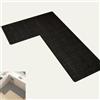 Generic Tappeto da cucina antiscivolo, a forma di L, tappetino da cucina in gomma assorbente, impermeabile e lavabile, design ad angolo