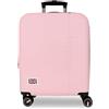 Pepe Jeans Aris Rosa Chiaro Valigia da Cabina 40x55x20 cm Rigido ABS Chiusura a Combinazione Integrata 37L 2.6kg 4 Doppie Ruote Estensibile Bagaglio a Mano di Joumma Bags