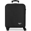 Reebok Stockton Nero Valigia da Cabina 40x55x20 cm Rigido ABS Lucchetto a Combinazione Integrato 37L 2.6kg 4 Doppie Ruote Bagaglio a Mano di Joumma Bags