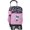 Kuromi Sanrio Kuromi Fortune Telling Zaino Scolastico con Trolley Rosa 30x40x13 cm Poliestere