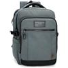 Pepe Jeans Aiden Zaino per Laptop Adattabile 15.6 Inches Blu Navy 28x40x16 cm Poliestere with Dettagli in Pelle Sintetica 18.82L di Joumma Bags