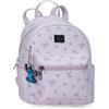 Disney Joumma Bloom Stitch Zaino Casual Viola 21.5x23x11.5 cm PU e Poliestere 5.69L