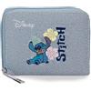 Disney Joumma Disney Tiki Stitch Portafoglio with Denim Borsellino 12x9x2.5 cm PU e Poliestere