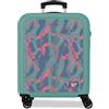 Reebok Tacoma Verde Turchese Valigia da Cabina 40x55x20 cm Rigido ABS Lucchetto a Combinazione Integrato 37L 2.6kg 4 Doppie Ruote Bagaglio a Mano di Joumma Bags