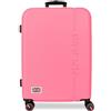 Pepe Jeans Aris Fucsia Valigia Media 48x68x27 cm Rigido ABS Combination Closure 72L 3.48kg 4 Doppie Ruote Bagaglio a Mano di Joumma Bags