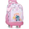 Disney Joumma Stitch You & Me Zaino Compatto 2 Ruote Malva 32x45x21 cm Poliestere