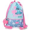 Disney Joumma Disney Stitch Hearts Blu Zaino con Zip 35x46x1 cm Poliestere