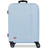 Pepe Jeans Aris Azzurro Valigia Media 48x68x27 cm Rigido ABS Lucchetto a Combinazione Integrato 72L 3.48kg 4 Doppie Ruote Bagaglio a Mano di Joumma Bags