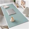 Mozzeilee Tappetino da scrivania, protezione per tavolo in pelle PU, antiscivolo, per ufficio, computer, scrivania, impermeabile, grande tappetino per mouse da gioco, per lavoro, casa, scuola (blu, 100 x 40 cm)
