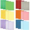 DWIYITTN 24 Pezzi Quadernino Piccolo, 12,7 x 8,9 cm Taccuino Tascabile con Copertina Kraft 36 Pagine Quaderno Appunti Mini Block notes per Agende,Planner,Diario di Viaggio, 2 x 12 colori assortiti