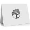 the lazy panda card company 15 x Carte Auguri Albero della Vita Realizzate con Carta Riciclata