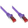 VARIA Group Cavo patch Cat. 6, S/FTP, PiMF, 50 m, viola, PVC, RJ45