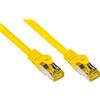 VARIA Group Cavo patch RJ45 Cat. 7 S/FTP con protezione anti-schiacciamento, 25 m, giallo
