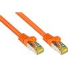 VARIA Group Cavo patch RJ45 Cat. 7 SFTP da 50 m, arancione, con protezione per il nasello di bloccaggio