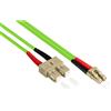VARIA Group Cavo patch in fibra ottica duplex OM5 multimodale da 15 m, connettori LC-SC, LSZH