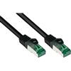 VARIA Group Cavo patch da esterno Cat. 6A, IP66, nero, 40 m, resistente alle intemperie
