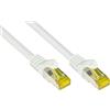 Kabelmeister Cavo patch RJ45 Cat. 7, 70 m, S/FTP, RNS, bianco, schermato