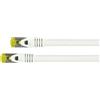 VARIA Group Cavo patch RJ45 Cat. 7, 25 m, SFTP, rivestimento in nylon intrecciato, bianco