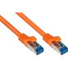 VARIA Group Cavo patch Cat 6A S/FTP, protezione per le linguette di aggancio, 20 m, arancione