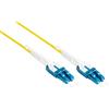 VARIA Group Cavo patch in fibra ottica OS2 duplex LC/LC Uniboot da 15 m, LSZH, giallo