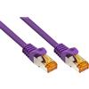 VARIA Group Cavo patch RJ45 Cat 7 da 50 m in TPE viola - Cavo di rete flessibile