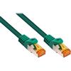 VARIA Group Cavo patch RJ45 Cat. 7, TPE, verde, 25 m - per reti veloci