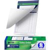 Better Office Products, confezione da 6, 2 pezzi senza carbone (bianco/giallo canarino), 14,6 x 21,9 cm, 50 set per libro, 300 set totali, 6 libri