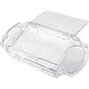 ZEZEFUFU Custodia protettiva trasparente per console di gioco con manico rigido per accessori PSP2000/3000