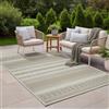 the carpet Calgary - robusto tappeto per esterni, resistente alle intemperie e ai raggi UV, per balcone, terrazza, giardino d'inverno o cucina e sala da pranzo, 240x340 cm, Beige