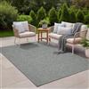 the carpet Calgary - tappeto per interni robusto e facile da pulire, ideale per soggiorno, cucina o sala da pranzo, adatto anche per esterni - resistente alle intemperie - Grigio, 80 x 150 cm