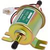 ZiYuya Electric Inline Pompa del Carburante, 12V Universal Booster Pompa di Pressione Gas Diesel Inline Low Pressure Metal Pump Module Bolt Fixing Wire Inline per Benzina Diesel HEP-02A (oro)