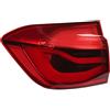 Generic Auto Coda Fanale Posteriore Lampada Di Arresto Del Freno Esterno Posteriore Fanale Lampeggiante Luci Di Marcia Compatibile Con F30 F31 F80 Serie 3 2015 2016 2017 2018 2019(Left)