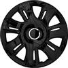 NRM Copricerchi Supernova Coprimozzi Set completo 4 elementi (Laccato nero, 16)