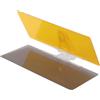 CFTGIW Visiera Parasole Antiriflesso, Doppio Uso Giorno e Notte, Nero Giallo, Girevole, Resistente Ai Raggi, Universale