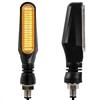 evermotor 2 Pezzi Frecce Moto LED Sequenziali E24 Omologate Universali 12V Indicatori di Direzione Moto, Impermeabili, Alta Luminosità