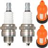 ZAMDOE L7RTC candela filtro carburante Kit di manutenzione compatibile per Stihl 020 024 026 064 066 084 MS200 motosega, per NGK 6703 BPMR7A sostituisce, per Champion 859/RCJ7Y 863/RCJ8Y