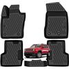 W-Parts 4 TAPPETI - TAPPETINI IN GOMMA A VASCA 3D TPE PER JEEP RENEGADE 2014->