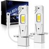 OVVOFPP Lampadina LED H3 30000 LM 220W 6500K Luce Bianca, Nuova Generazione 2026, Replica 1:1 dei fari alogeni, Raffreddamento a doppio foro, Plug and Play, Adatta ad auto e moto
