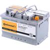 Continental Batteria 65, Ah 650, A/EN 2800012004280 L 278mm B 175mm H 175mm Compatibilità con RENAULT Clio III Hatchback BR0/1, CR0/1 CLIO II BB0/1/2, CB0/1/2 Megane III Hatchback BZ0/1, BMW