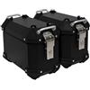 MOLVUS Graphic - Valigetta laterale in alluminio per moto, 16L/25L, Tour Trunk, universale, con serratura di sicurezza per bagagli del casco, B, 25 l