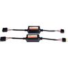 Desikixudy Confezione da 2 eliminatori di guasti H7 per auto, decoder LED, adattatore luce wireless Canbus, plastica nera
