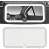 Indrnif Specchio Cosmetico Per Auto A LED Specchio Cosmetico Per Aletta Parasole Per Auto Con Luci A LED, Ricaricabile Specchio Cosmetico Con 3 Modalità Di Luce Controllo Touch Dimmerabile