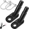 PENRUNKA 2Pcs Attacco Rimorchio Bicicletta con Perno Bloccaggio, Gancio Traino Bici Metallo Universale, Accoppiatore Trailer Resistente e Antiruggine per Carrello Bambini, Remorque Carico e Animale Domestico