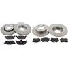 MAPCO Set Di Dischi Disco Freno Assale anteriore Assale posteriore 280 230 ventilato pieno - Pastiglia Freno Compatibilità con VW Golf 4 Hatchback 1J1 New Beetle Hatchback 9C1, 1C1 Bora Sedan 1J2