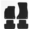Mats4all Set di tappetini auto Compatibile con Audi A4 2007-2015 | Antiscivolo | Con rinforzo | 4 pezzi | Tappetini per auto | Set di tappetini