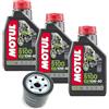 Generic Compatibile con CF Moto CRF070031 Kit Tagliando Filtro Olio + 3LT Compatibile con Motul 5100 10W40 Per CLX 700 Ricambio Originale