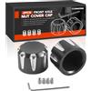 FLYINGWING 2 copridadi per asse anteriore, copertura per dado forcella anteriore, compatibile con Harley Davidson 2002-2024 Softail Dyna Iron 883 Electra Glide Road Glide Street Glide Sportster Heritage Springer