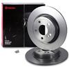 Brembo 2x BREMBO Disco freno Posteriore Ø295mm Altezza: 44mm Spessore: 10mm pieno 08.B348.41 Compatibilità con MERCEDES-BENZ Classe A W176 Classe B W246, W242 GLA X156 CLA Coupé C117 CLA Shooting Brake X117