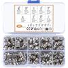 MMDBD 60 Pezzi Set di Ingrassatori, Grasso Raccordo Assortimento, Ingrassatori Testine M6 M8 M10 in Dritto e Angolato 45° 90° per Raccordo per Ingrassatori in Metallo